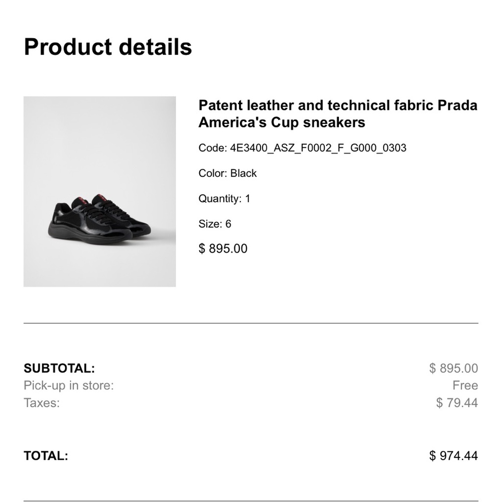 Prada Black and Red Sneakers - Picture 8 of 8